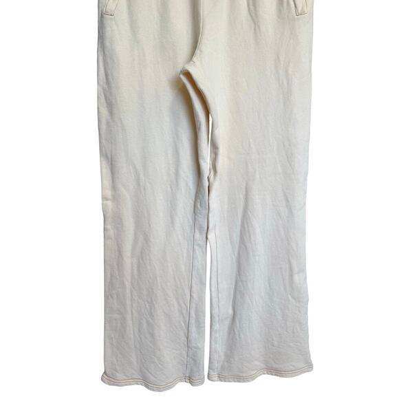 Yllw Yellow The Label Sweatpants Wide Leg Pants Terry Cotton Ivory Size Small - Picture 4 of 12